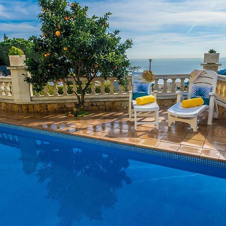 Villa Vista Lux, Piscina Privada Y Zona Exterior Con Vista Mar 또사데마르 외부 사진