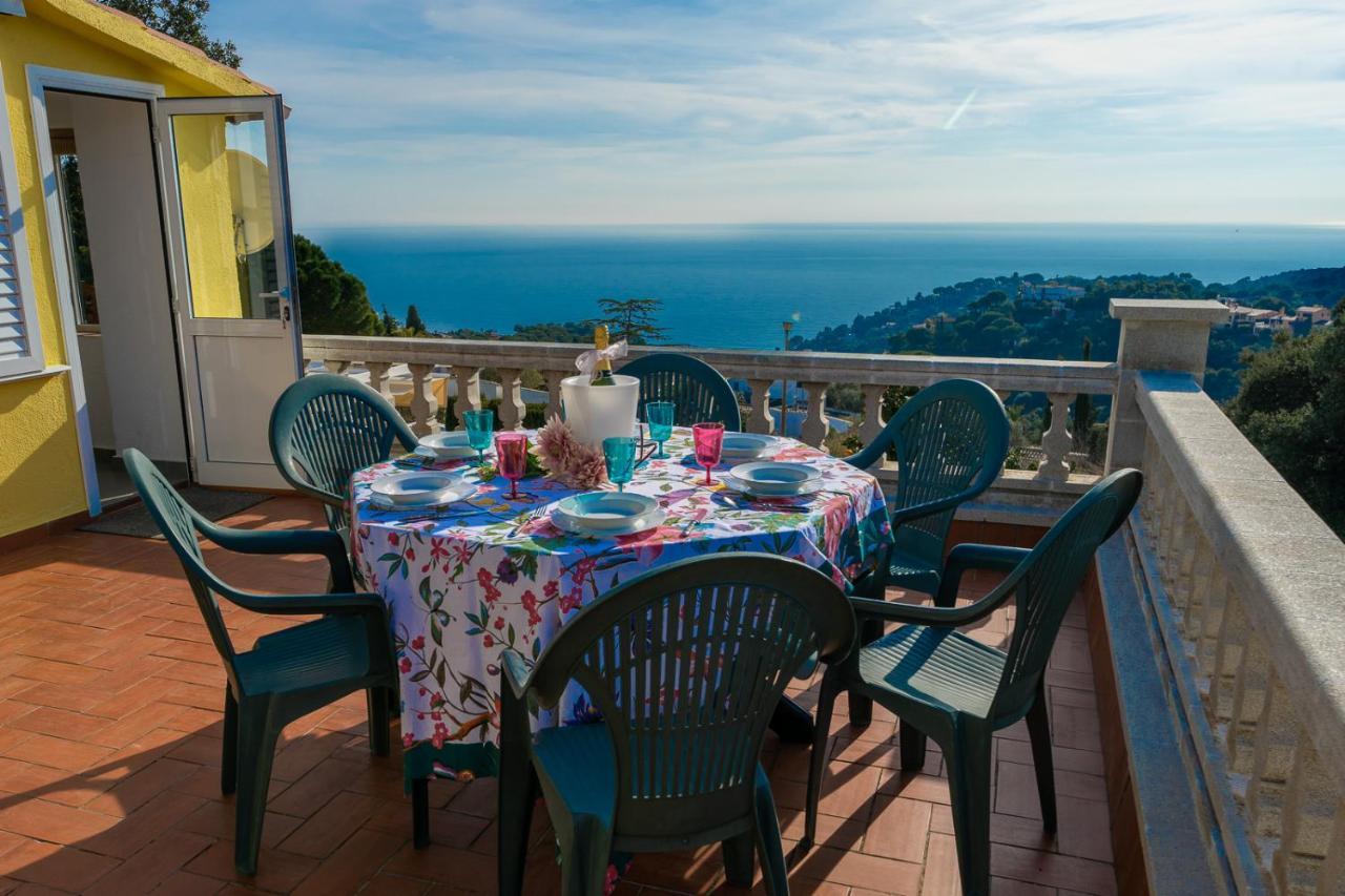 Villa Vista Lux, Piscina Privada Y Zona Exterior Con Vista Mar 또사데마르 외부 사진