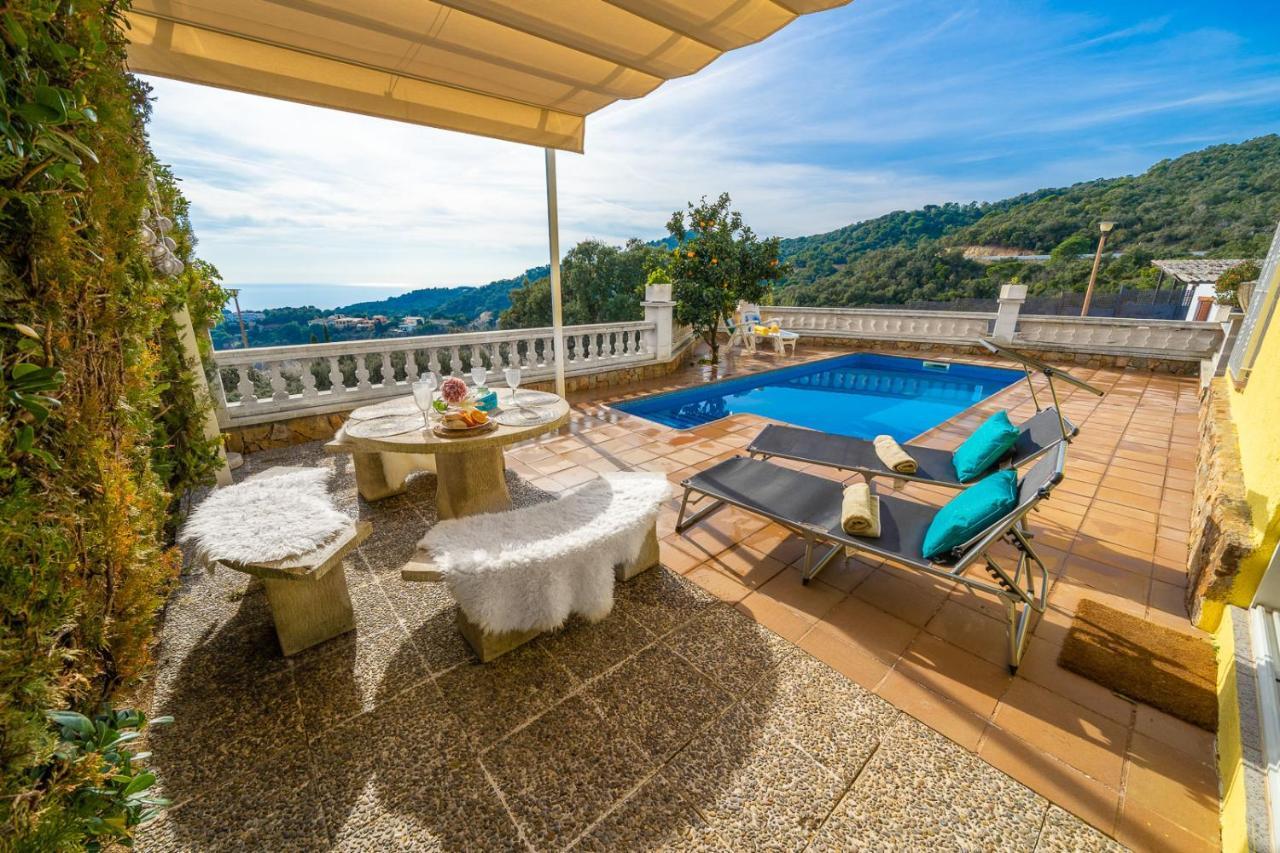 Villa Vista Lux, Piscina Privada Y Zona Exterior Con Vista Mar 또사데마르 외부 사진