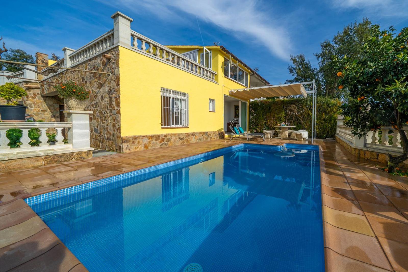 Villa Vista Lux, Piscina Privada Y Zona Exterior Con Vista Mar 또사데마르 외부 사진